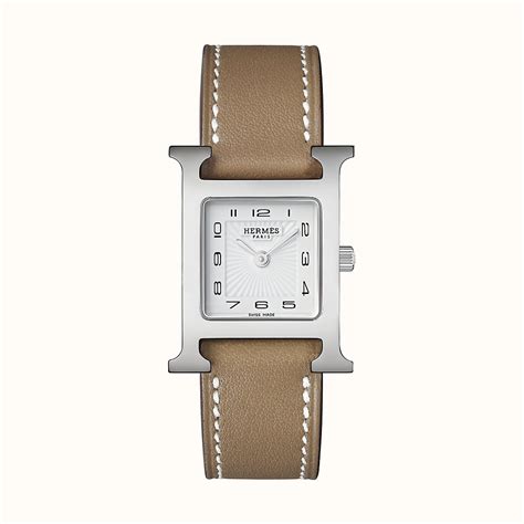 hermes heure h watch diamonds|hermes unisex watch.